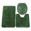 Daniel's Bath 3Pc Sage Daniel's Bath & Beyond 3 Piece Solid Luxury Bath Mat, Olive Green, 3 Count (3PC Solid Luxury)