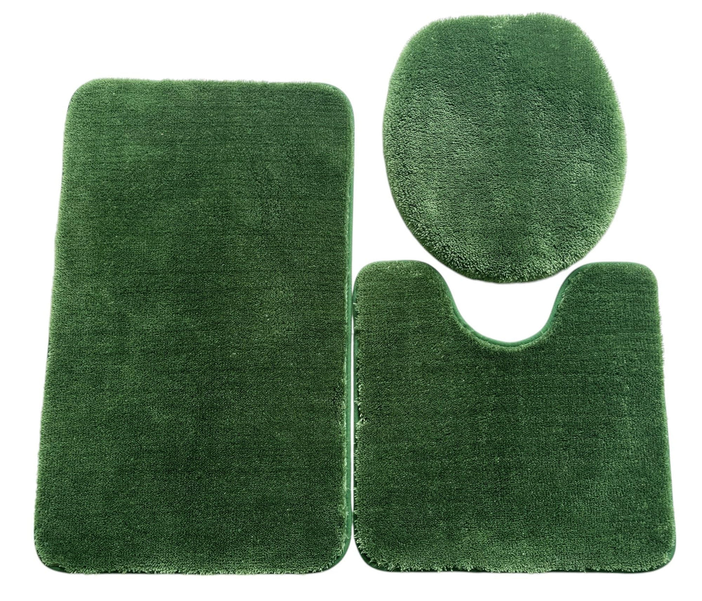 Daniel's Bath 3Pc Sage Daniel's Bath & Beyond 3 Piece Solid Luxury Bath Mat, Olive Green, 3 Count (3PC Solid Luxury)
