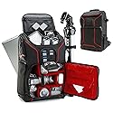 USA Gear Camera Backpack for Photographers DSLR/SLR/Mirrorless Photography Camera Bag with Laptop Compartment, Waterproof Rain Cover & Tripod Holder