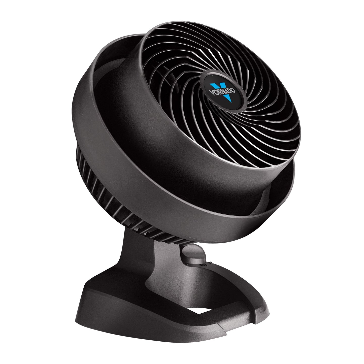 Vornado 530 Compact Air Circulator Fan, 3-Speed Manual Control, Adjustable Tilt, Whole Room Cooling, Black Floor Fan for Bedroom and Office, Vortex
