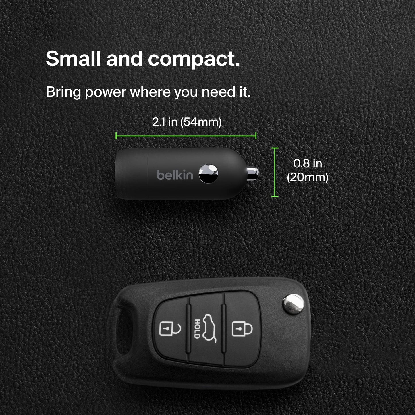 Belkin Boost?Charge™ 30W Fast Car Charger, USB-C Power Delivery Port, 4-Port USB Power Extender, Universal Compatibility for iPhone 16, Galaxy S25
