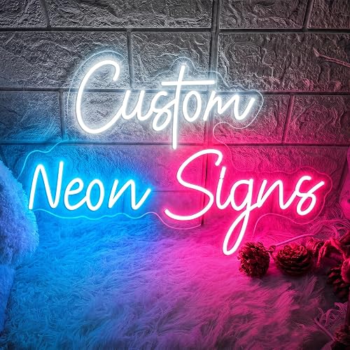 Custom Neon Sign Customizable, Custom LED Sign for Wall Decor, Personalized Neon Signs for Nail Salon Wedding Birthday Party Bedroom Bar Shop Name
