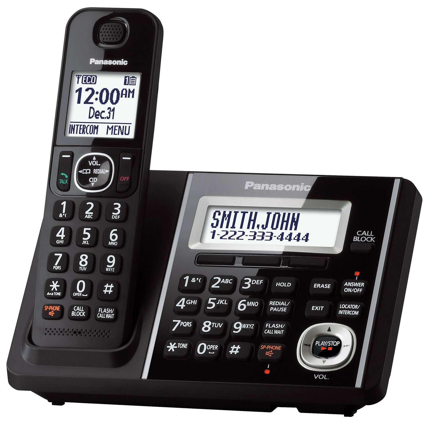 Panasonic KX-TGF340B DECT 1-Handset Landline Telephone