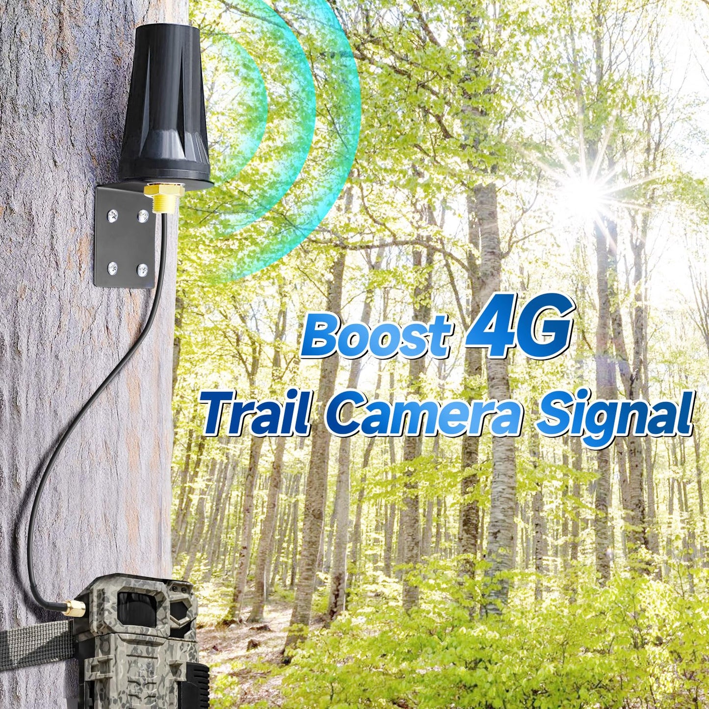 Bingfu 4G LTE Outdoor Wall Mount Waterproof Antenna SMA Male Antenna Compatible with Verizon AT&T T-Mobile Sprint 4G LTE Router Gateway Modem Cellular