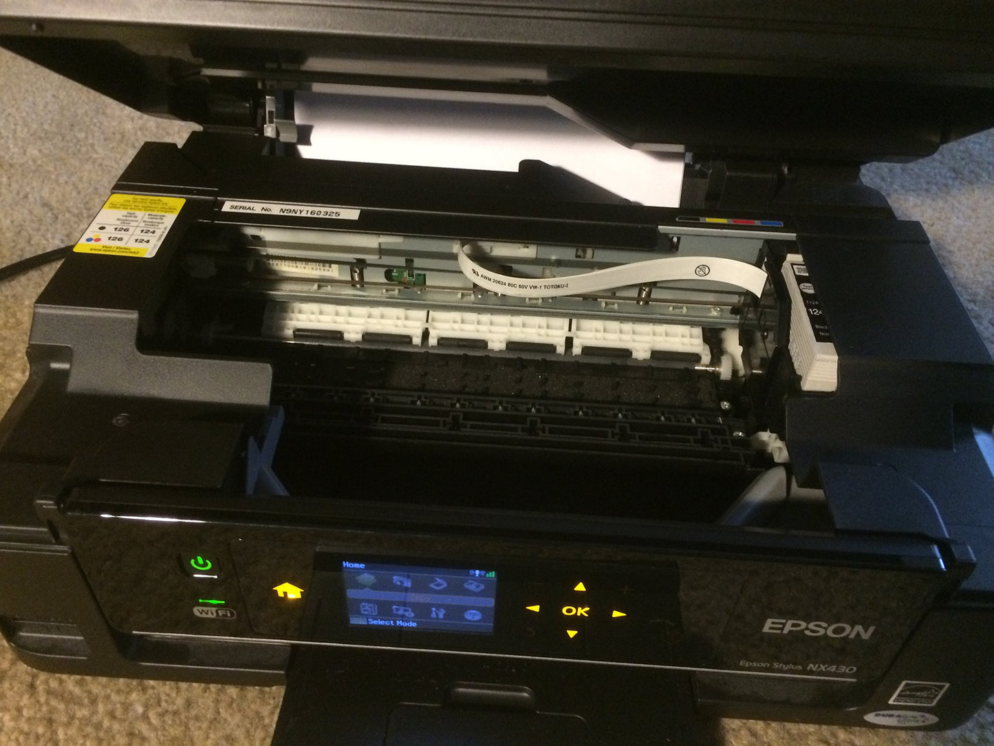 Epson Stylus NX430 Wireless All-in-One Color Inkjet Printer, Copier, Scanner (C11CB22201)