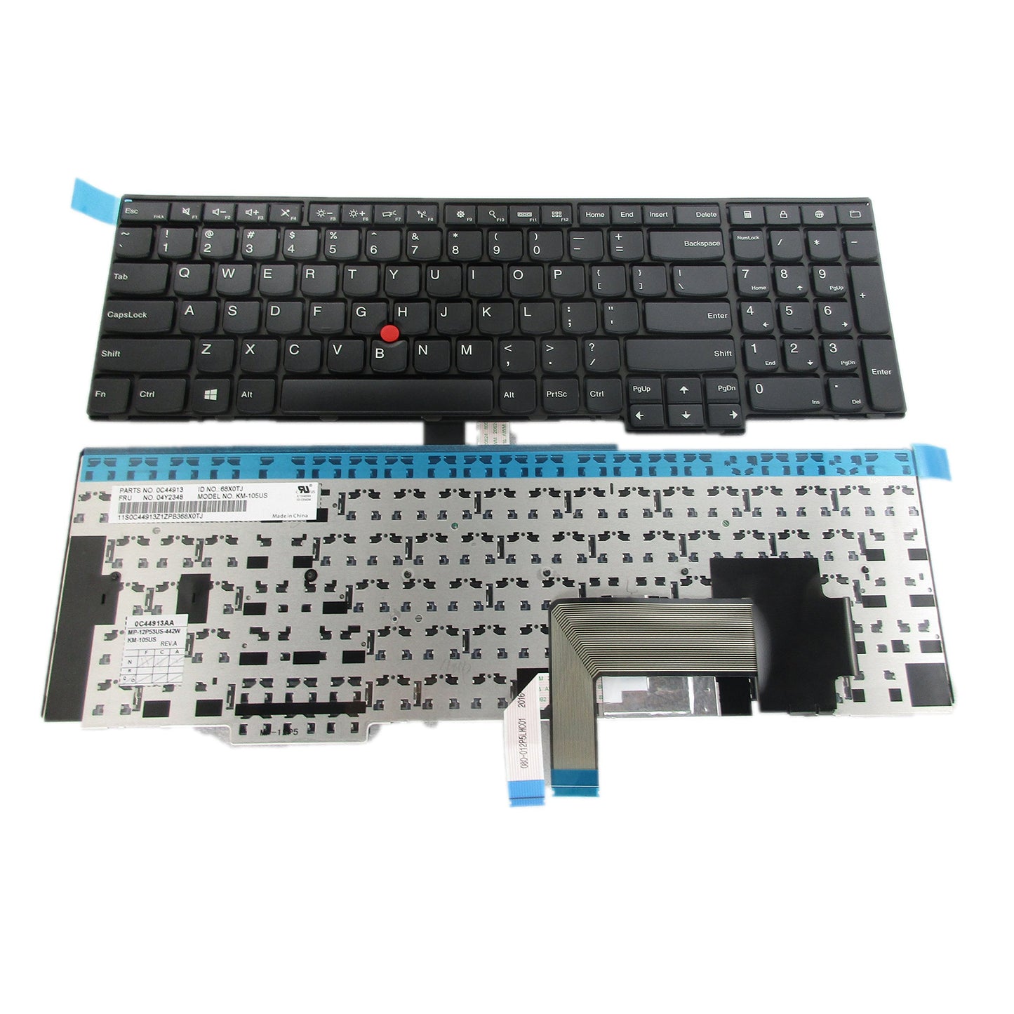 SUNMALL New Laptop Keyboard Replacement with (Frame and Pointer) Compatible with IBM Lenovo ThinkPad Edge E531 W540 W541 W550 W550S T540 T540P T550