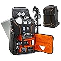 USA Gear Camera Backpack for Photographers DSLR/SLR/Mirrorless Photography Camera Bag with Laptop Compartment, Waterproof Rain Cover & Tripod Holder