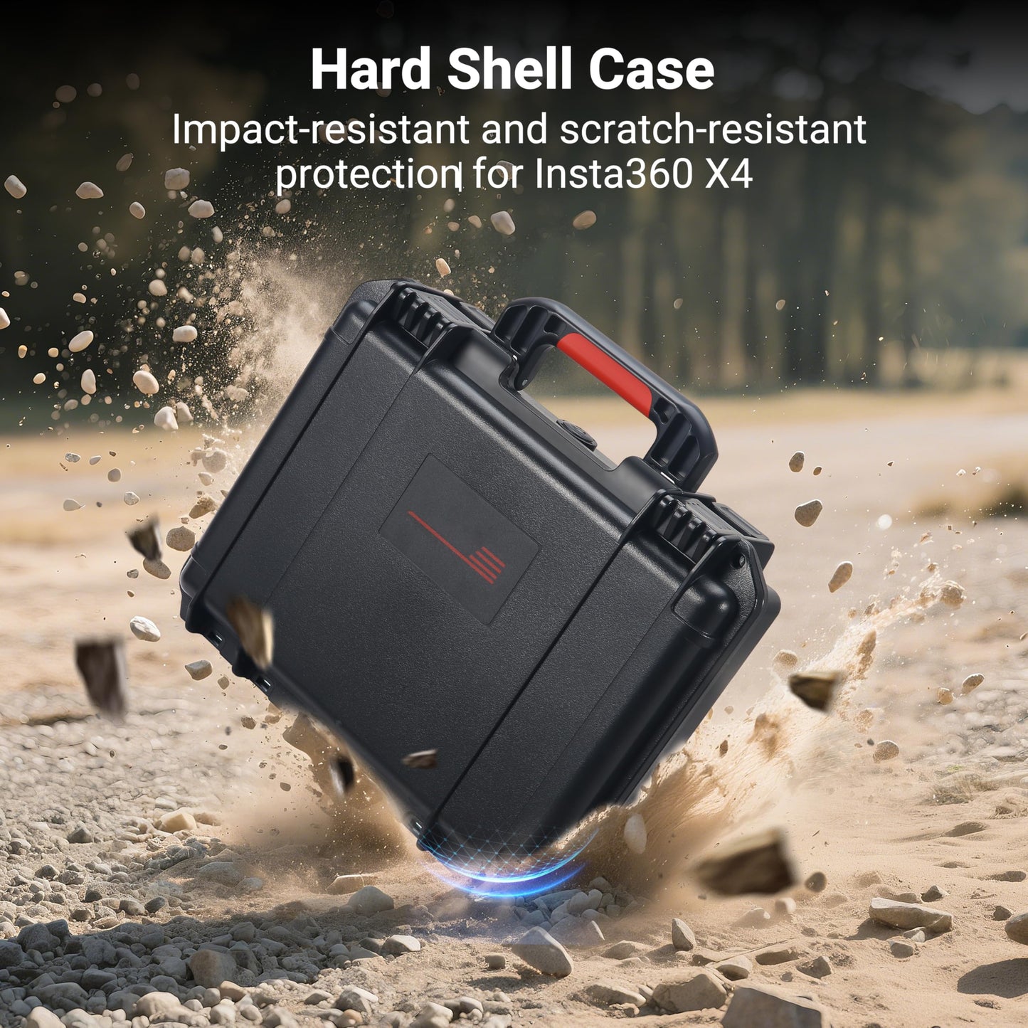 Carrying Case for Insta360 X4, Waterproof Protective Hard Travel Case Organizer for Insta 360 X4 Accessories, Dual Layer, Shockproof, Large Capacity