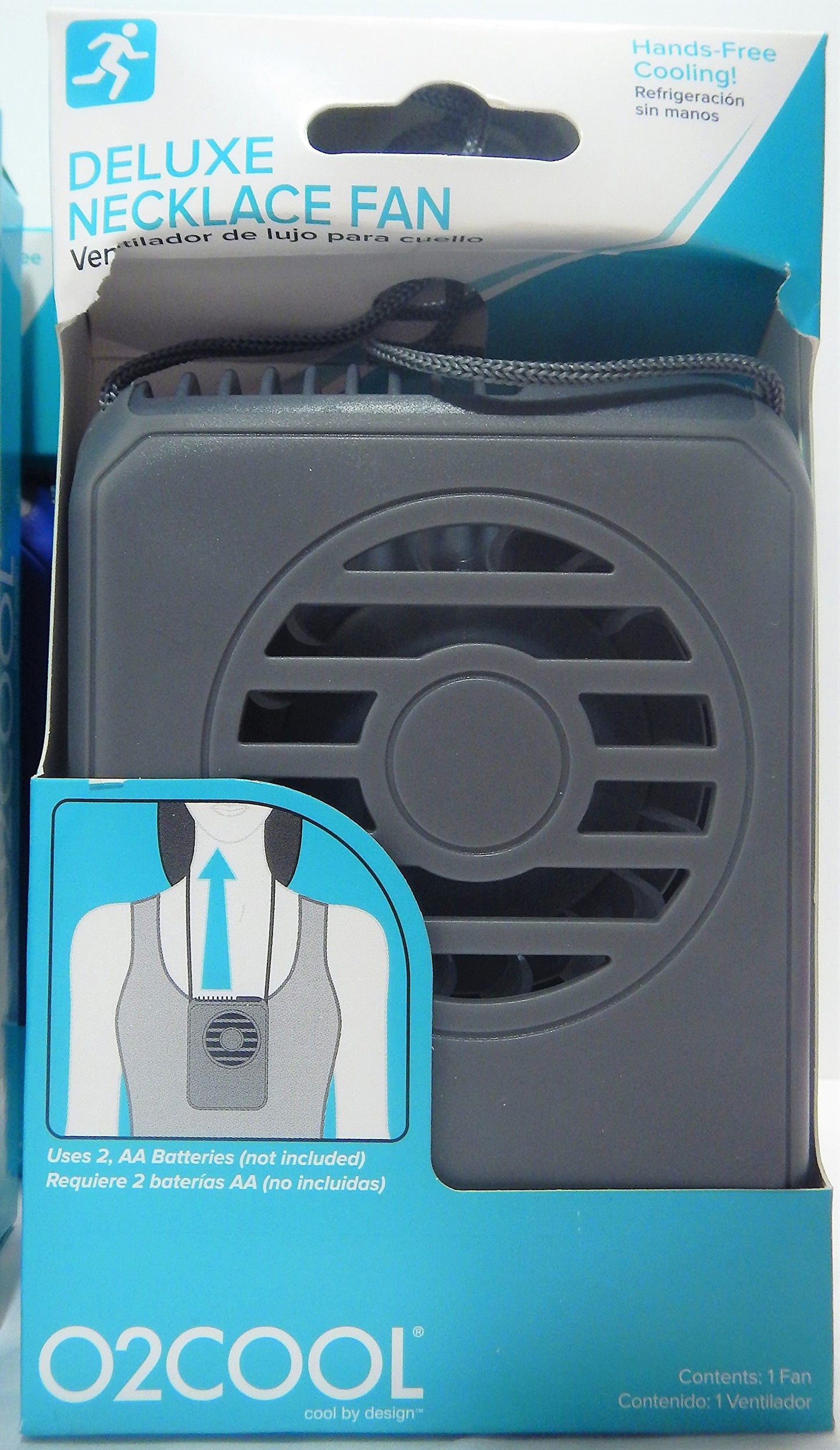 O2COOL Deluxe Portable Personal Battery Operated Necklace Fans (12 Pack)