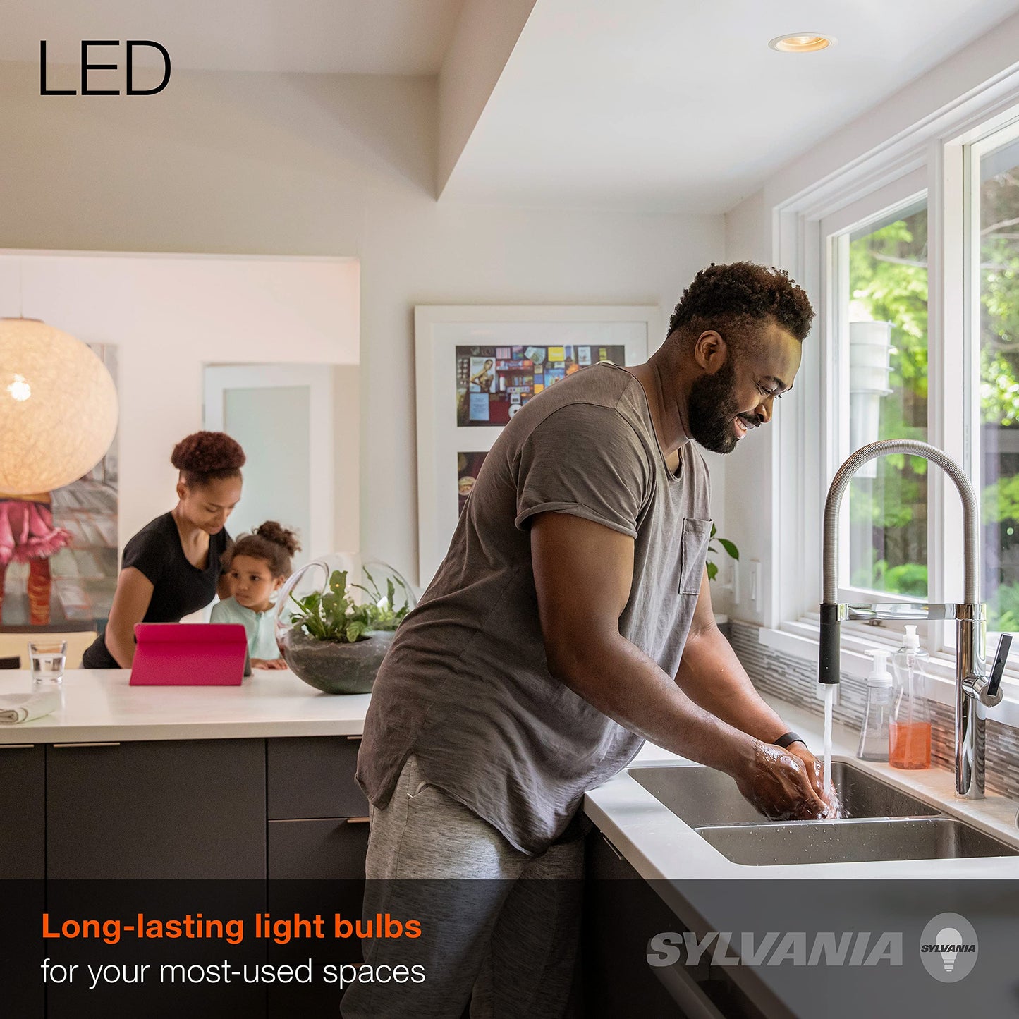 SYLVANIA LED Flood R20 Light Bulb, 50W=5W, 10 Year, 325 Lumens, E26 Medium Base, Dimmable, 2700K, Soft White - 2 Pack (73993)