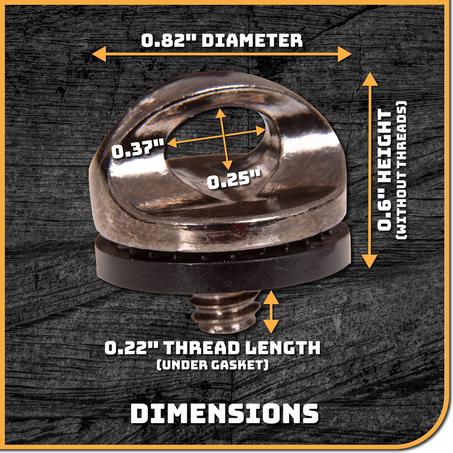 Danger Buddies Tripod Adapter Ring - Quick Install/Release 1/4"-20 Neck and Wrist Strap Mount for Camera Slings and Securing Lanyards - (1-Pack)