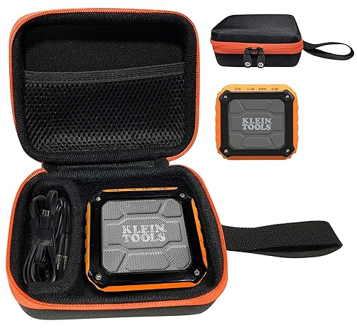 GETGEAR Wireless Speaker Case for Klein Tools AEPJS1 Wireless Speaker, Customized compartment for speaker and cord separately, strong light weight