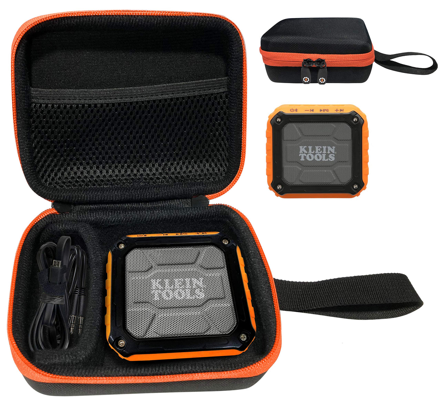 GETGEAR Wireless Speaker Case for Klein Tools AEPJS1 Wireless Speaker, Customized compartment for speaker and cord separately, strong light weight