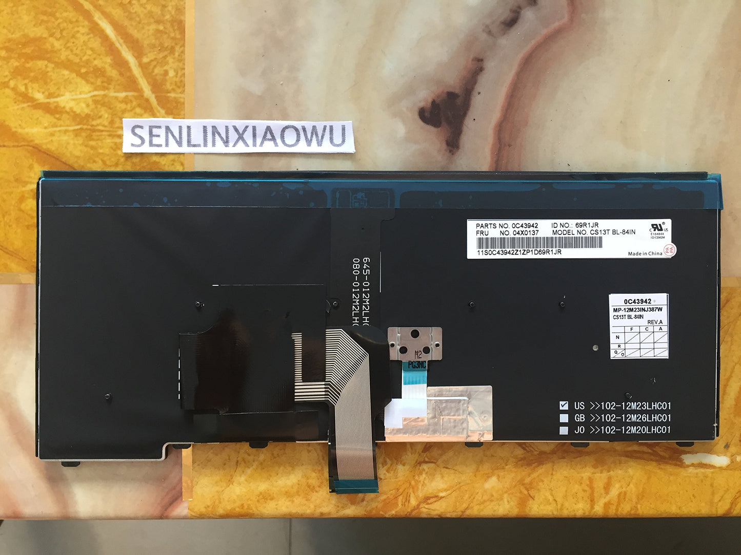 Original New Keyboard Compatible with IBM Lenovo Thinkpad 04X0139 0C43944 CS13TBL US Backlit