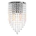 Atop Lighting Decor Mini Crystal Wall Sconce Modern Chrome Wall Light Fixtures 2 Lights Wall Lamps for Bedroom Living Room
