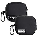 CM Pack of 2 Mini Pouch Case Bag Small Travel Storage Carrying Bag Compatible with MagSafe Power Adapter, Laptop Accessories Cables, Cords, USB