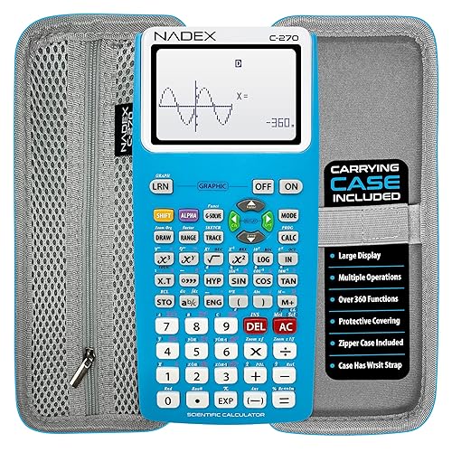 Scientific Calculator with Graphing, Includes Carrying Case, for College and High School Students, Calculus, Algebra, Geometry, Trigonometry