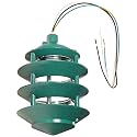 RAB Lighting LL22VG Incandescent 4 Tier Lawn Light, A-19 Type, 100W Power, 1650 Lumens, 120VAC, Verde Green