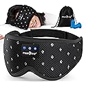 MUSICOZY Bluetooth Sleep Headphones for Side Sleepers, Wireless Headphones with Ultra-Thin Speakers in Comfortable Eye Headphone for Sleeping…
