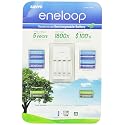 Sanyo Eneloop Ni-MH Charger & Battery Pack (8x AA, 4x AAA) (3rd Gen, 1800x recharge cycles)