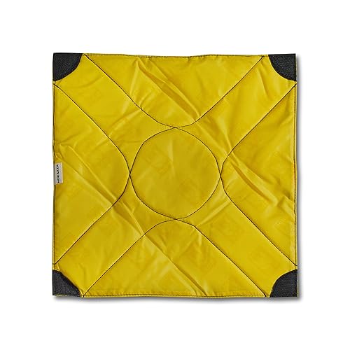 Ape Case Cubeze Padded Wrap (ACGW12); 12"x12" Square; Velcro Closure; Black Exterior, Yellow Interior