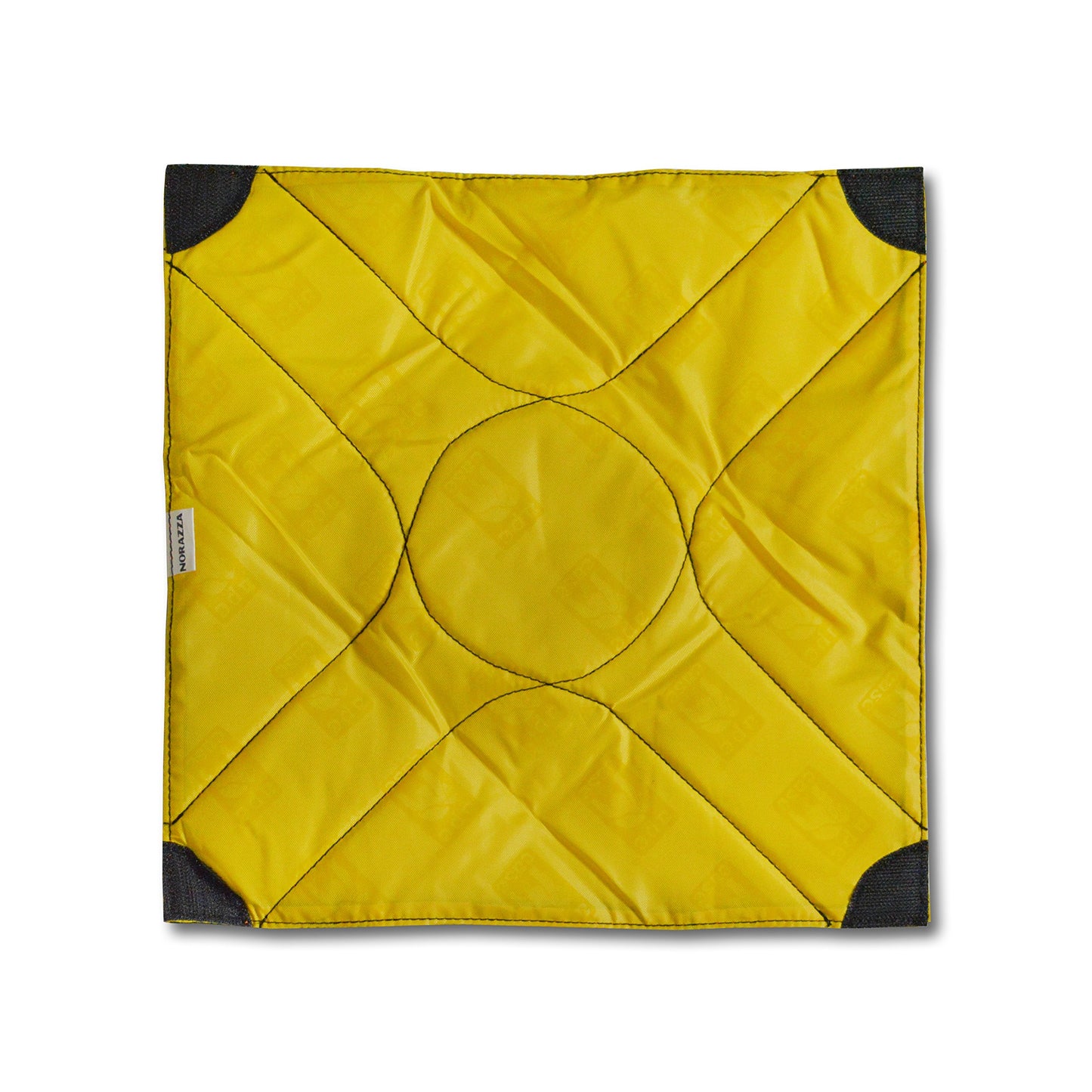 Ape Case Cubeze Padded Wrap (ACGW12); 12"x12" Square; Velcro Closure; Black Exterior, Yellow Interior