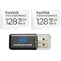 SanDisk 128GB High Endurance MicroSDXC Memory Card (2 Pack) for Garmin Dash Cam 57, 67W, Mini 2, 47 Series (SDSQQNR-128G-GN6IA) Class 10 Bundle