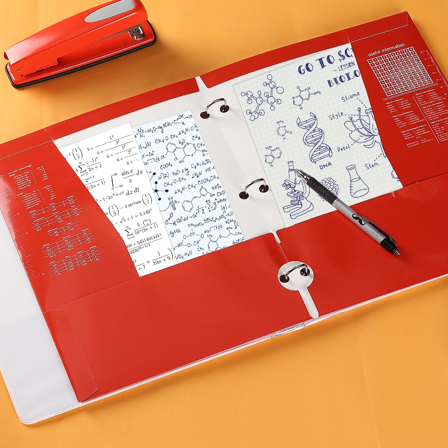Mr. Pen- 4-Pocket Folders, 4 Pack, 12.5" x 9.5", Vibrant Colors | Tear-Resistant Paper Folders with Pockets 3 Holes Punched, High Capacity