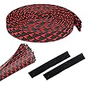 GEARit (25 Feet, 1/2 Inch) Split Sleeve Cord Covers Cable Protector Wire Loom Tubing Cable Management Sleeve for PC Computer - Chewing Cord Protectors