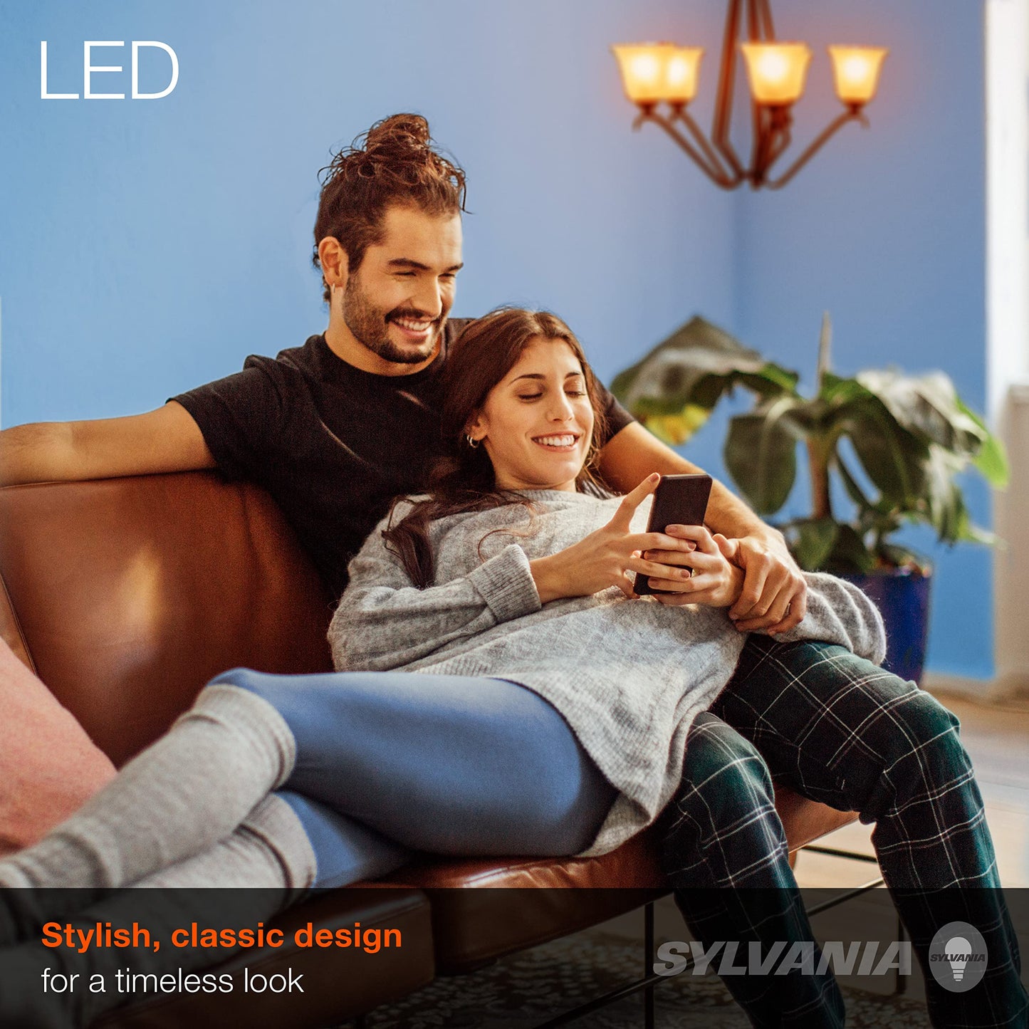 Sylvania 79580 1 LED Bulb, Medium Base, Amber