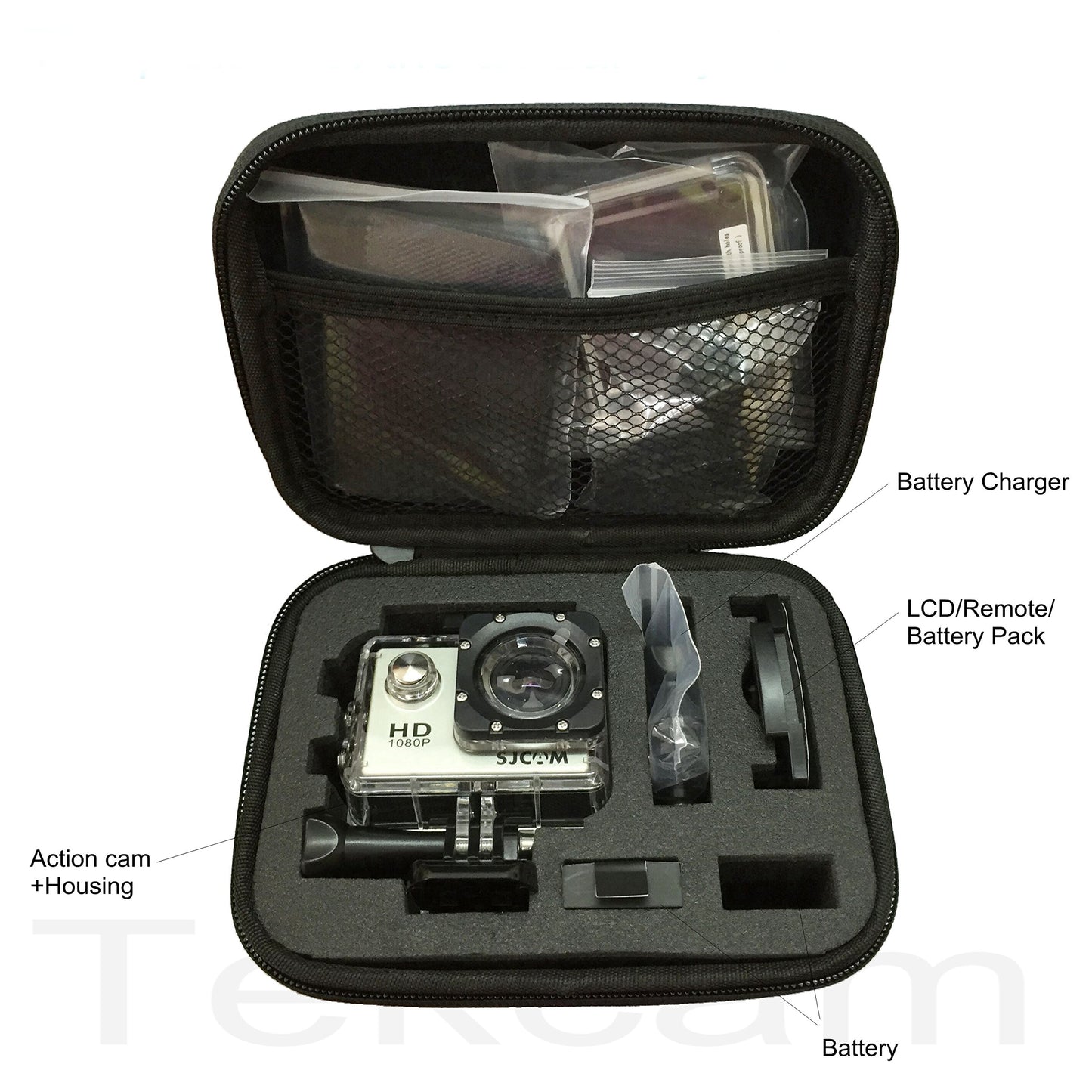 Small Carrying Case Compatible with Gopro Hero 13 12 11 9 8/AKASO EK7000 Brave 4 Brave 7/DJI Osmo Action 5 Pro/ODDV/APEXCAM/Pro Xtreme Action Camera
