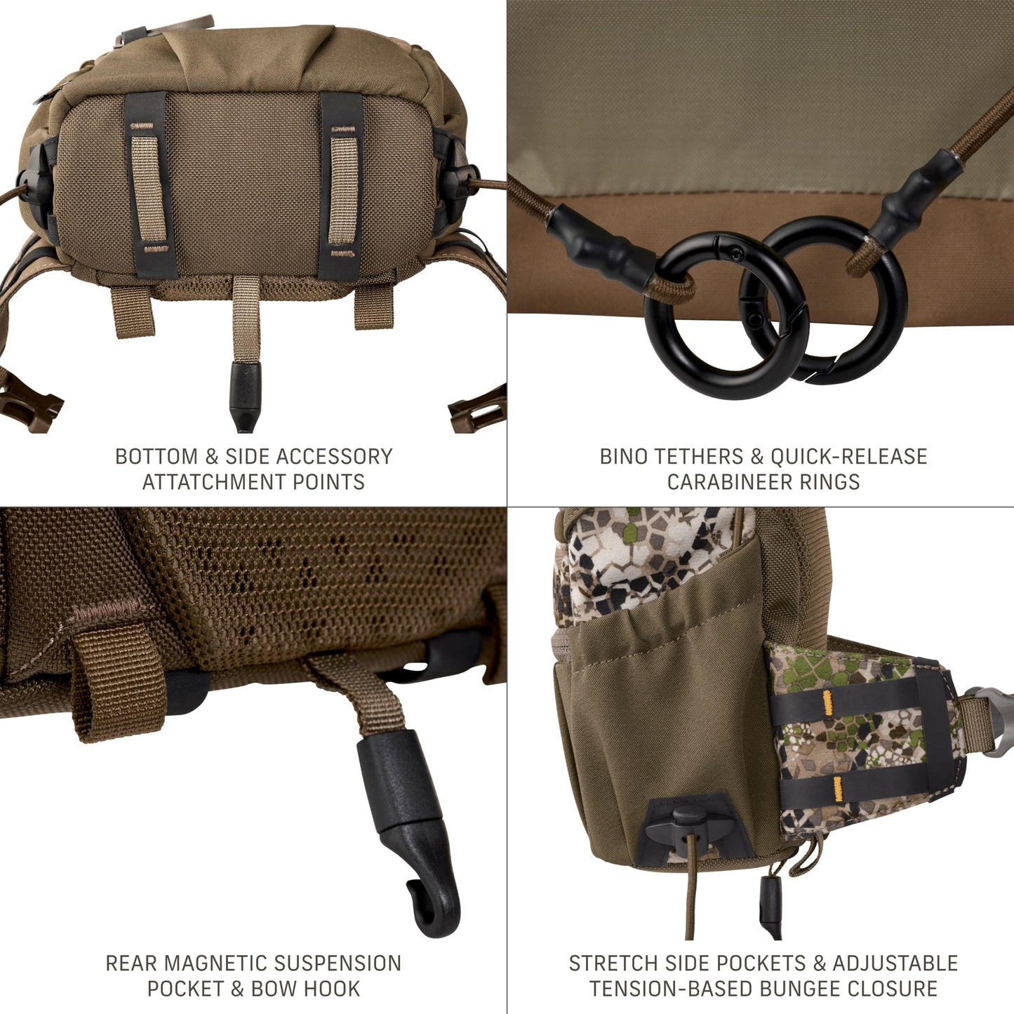 Badlands Bino EZ - Modular Binocular Harness System for Optimal Performance and Durability, Approach GT, Medium