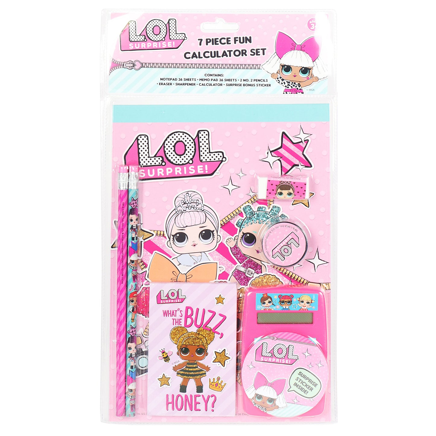 LOL Surprise 7 Piece Fun Calculator for Girls