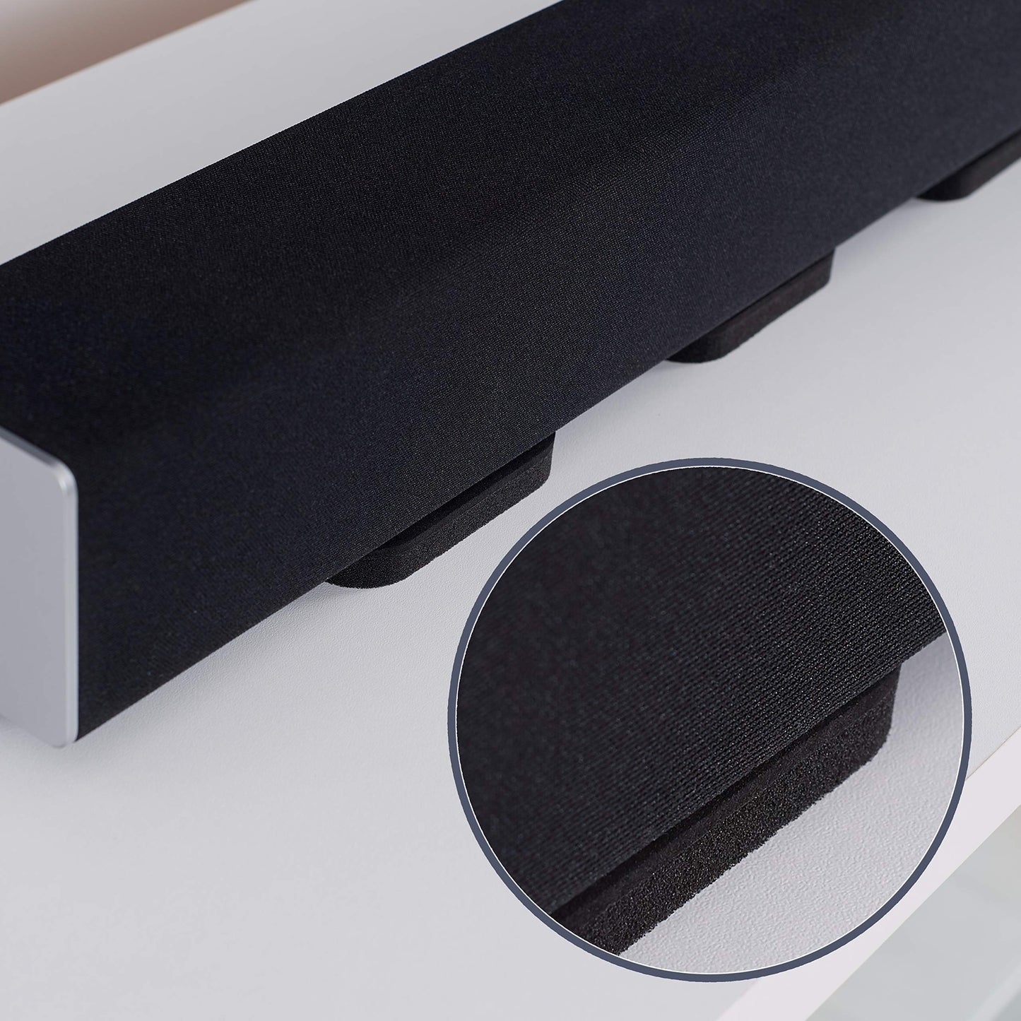 Sound Addicted Isolation Pads for Soundbar - Anti Vibrations Foam Pads Feet (4Pack) 3.5'' x 2.5'' x 0.65'' Suitable for Most Soundbars - BarPads