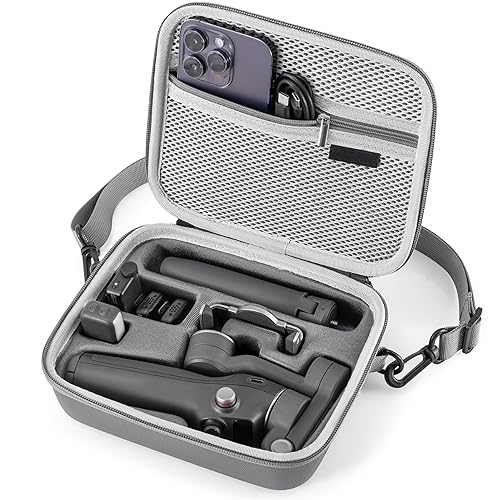 STARTRC PHOTO Osmo Mobile 7P/8 Case, Portable PU Shoulder Bag for DJI OM 7 Pro/OM8 Gimbal Stabilizer Travel Case for DJI Osmo Mobile 8/7/7P