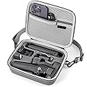 STARTRC PHOTO Osmo Mobile 7P/8 Case, Portable PU Shoulder Bag for DJI OM 7 Pro/OM8 Gimbal Stabilizer Travel Case for DJI Osmo Mobile 8/7/7P