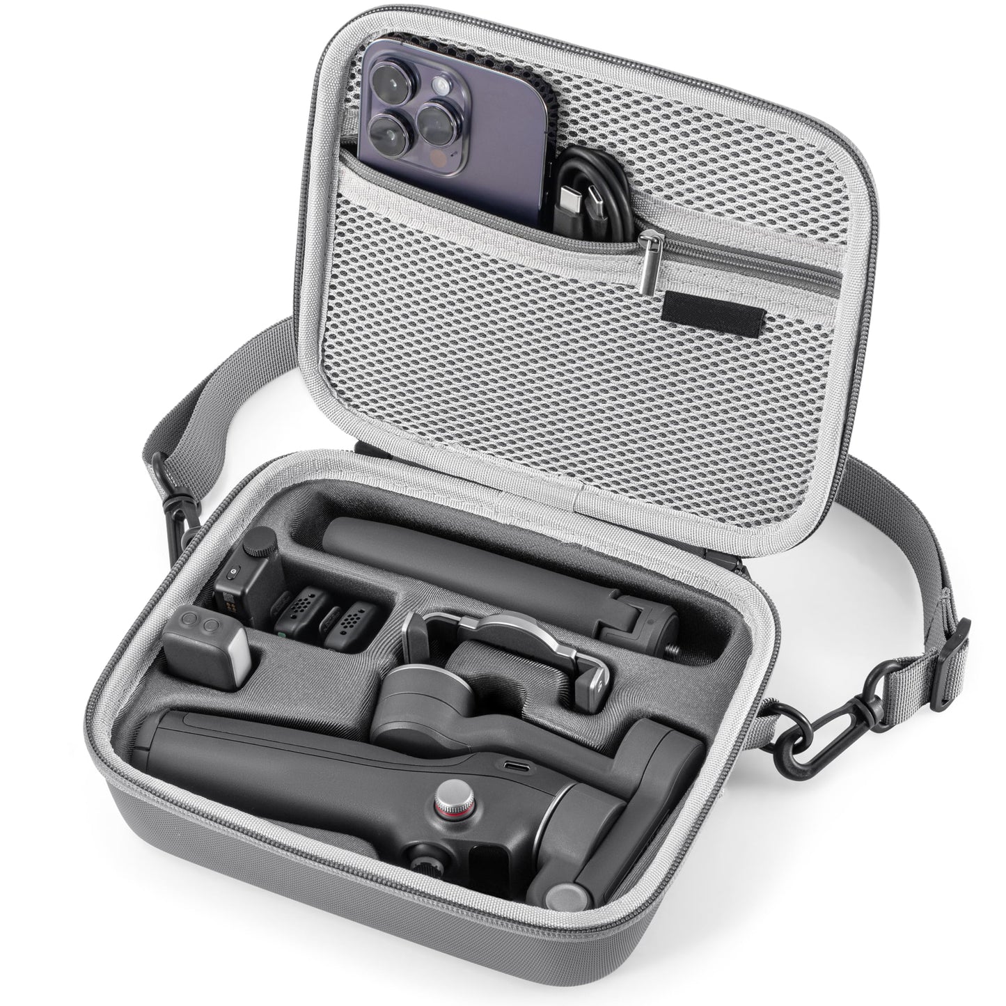 STARTRC PHOTO Osmo Mobile 7P/8 Case, Portable PU Shoulder Bag for DJI OM 7 Pro/OM8 Gimbal Stabilizer Travel Case for DJI Osmo Mobile 8/7/7P