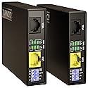 Ethernet Extender Kit - Network Cable Extension up to 7000ft (Plug & Play, Also Works with Phone Cable or Twisted Copper Wire) Tupavco TEX-100