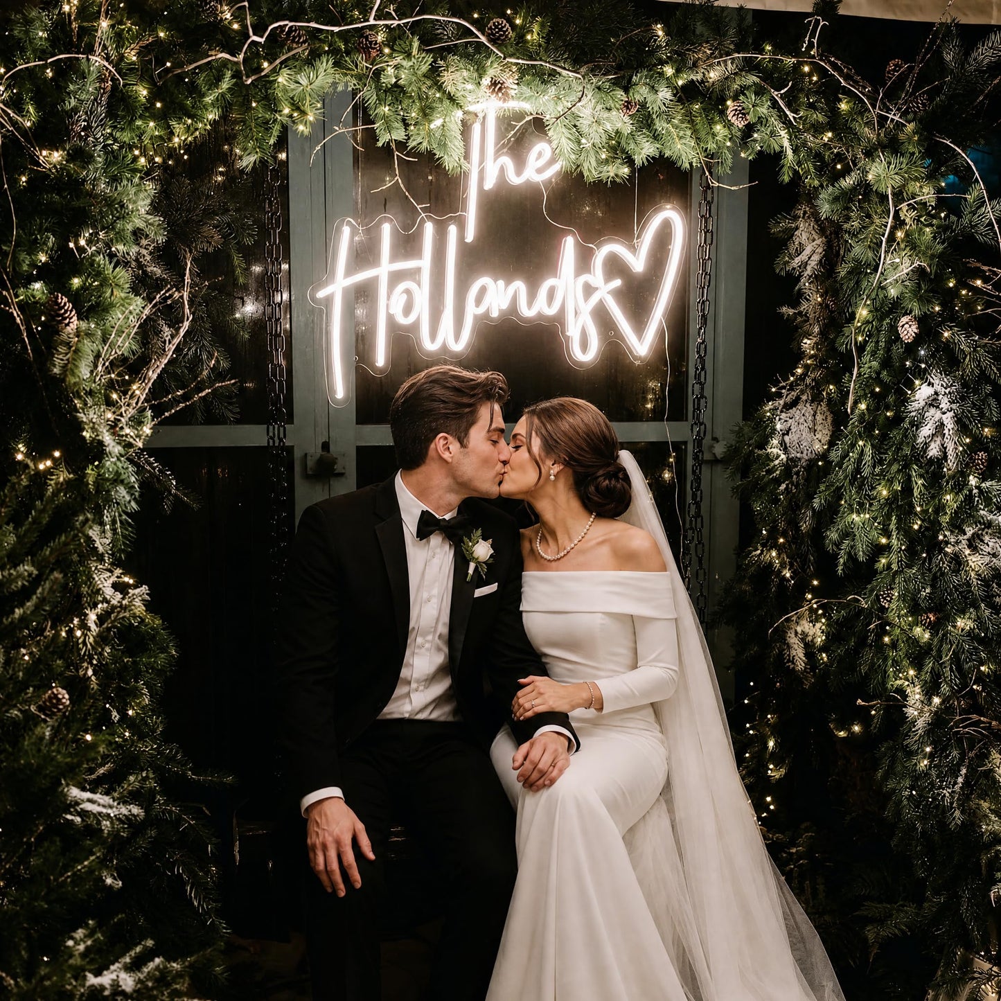TONYLCSIGN Custom Wedding Neon Sign, Personalized Mr and Mrs Last Name LED Light, Decor for Wedding Backdrop, Reception & Bridal Shower