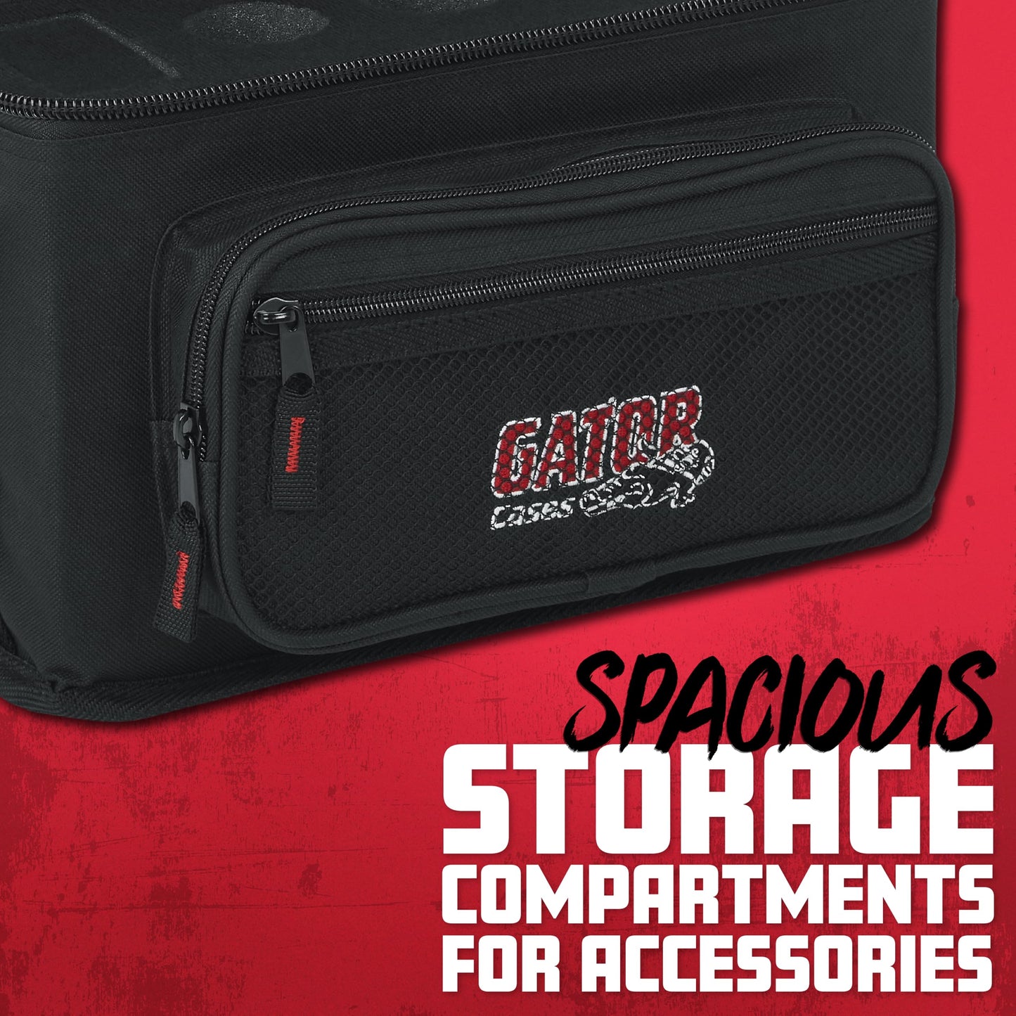 Gator Cases Padded Microphone Carry Bag; Holds up to (4) Wired Microphones. (GM-4)