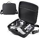 PONYRC RS 4 Mini Carrying Case, Waterproof Portable PU leather Storage Shoulder Bag Travel Case for DJI RS 4 Mini Creator Combo Gimbal Lightweight