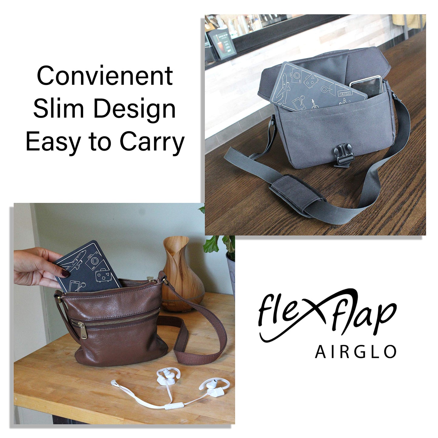 Flex Flap Cell Phone Holder & Flexible Tablet Stand for Airplane Travel, Desk, Bed, Treadmill - Essential Accessories & Cool Gadgets for Flying