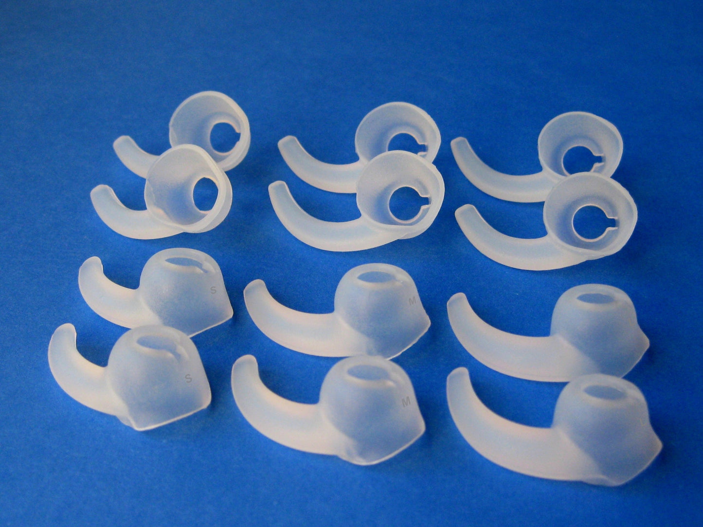 12pcs: 6 Pairs S/M/L Left and Right Side Ear Stabilizers Helper Eartips Compatible with Jaybird Bluebuds X Earphones Headphones