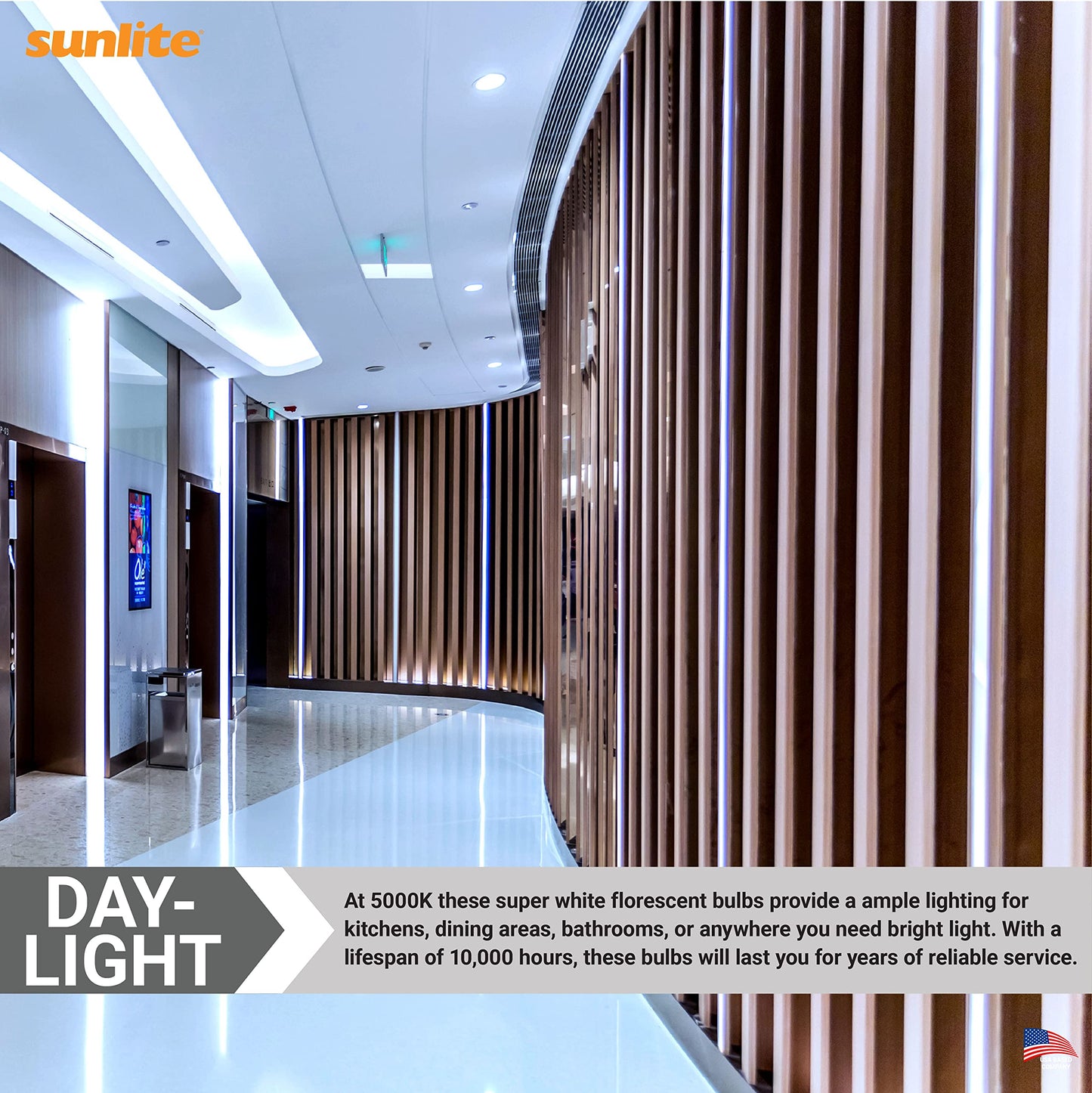 Sunlite FDL28 Fluorescent Quad Tube Plug-in Bulb, 28 Watt, 10,000 Hour Life Span, GX32D-3 Base, 1350 Lumens, for Fluorescent Ceiling Fixtures, Lamps