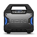 ION Tailgater Boom - Outdoor Portable Bluetooth Speaker with Mic in, FM Radio, USB Port, Battery, IPX5 Water-Resistant, Wireless Stereo-Link, App, 60W