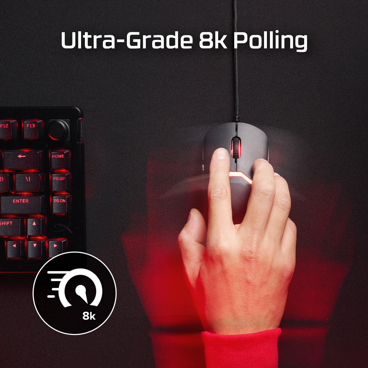 HyperX Pulsefire Saga Pro - Wireless Gaming Mouse for PC, Modular Design, Interchangeable Parts, 4k Polling, 72g Lightweight Frame, Wireless, Instant