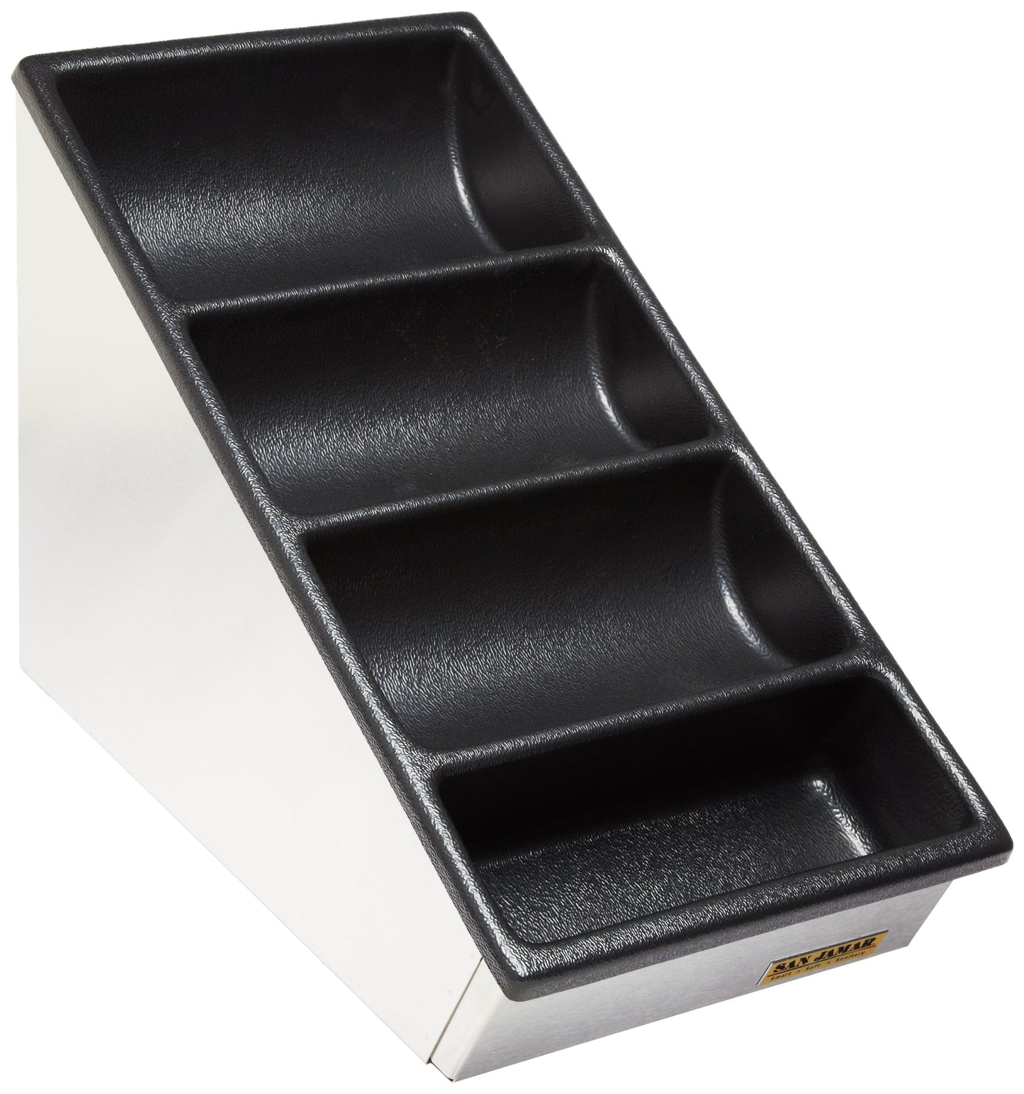 San Jamar L2150 8.75", 65 Degree Angle 22 Gauge Stainless Steel Lid Organizer