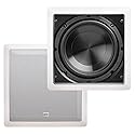 OSD Audio 8" in Wall Subwoofer 150W Easy Install, Paintable Grill IWS8