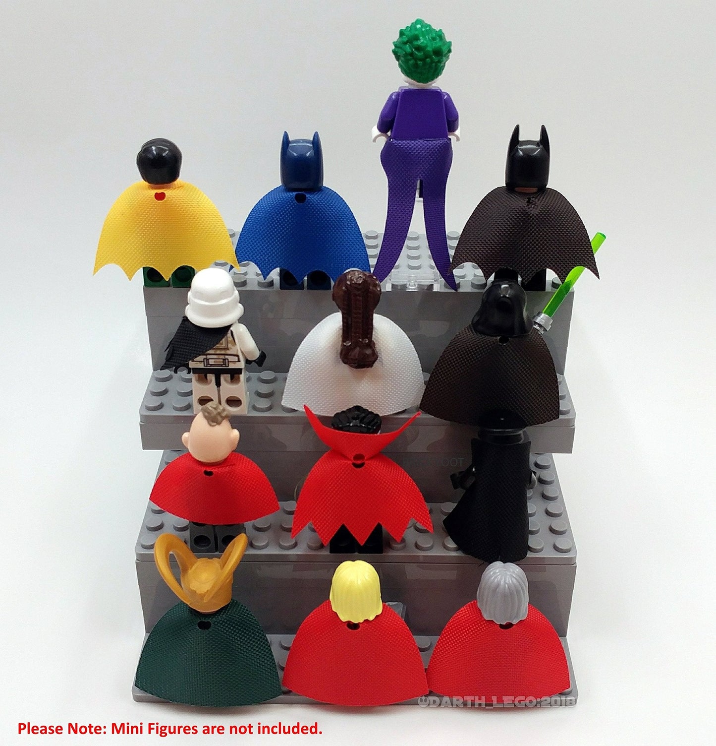 Brick Loot 35pc Superhero Capes Set – Mini Figure Accessories Compatible with Lego & Major Brands, Action Hero Toy Kit for Kids 6+