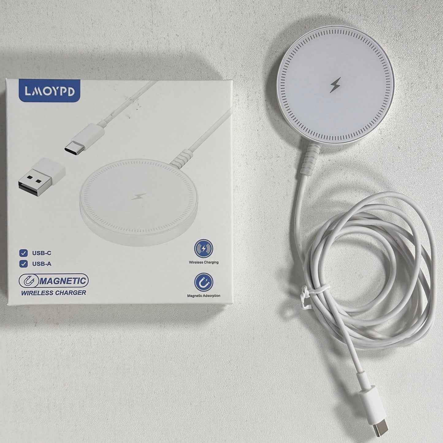 Magnetic Wireless Magsafe Charger iPhone: Charging Pad for iPhone 17/16/15/14/13/12 Series & AirPods Pro 4-2, Strong Magnet, Dual Ports